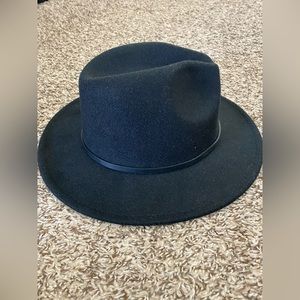 Black, fedora hat